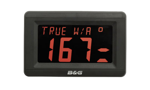 B&G 000-11088-001 20/20 HV display for Triton or H5000 systems, black display with large red digits reading TRUE W/A 167