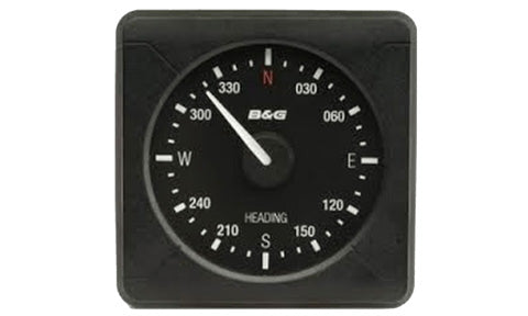 B&G 000-11722-001 H5000 analogue 360 degree heading, square black compass dial with N, E, S and W marks