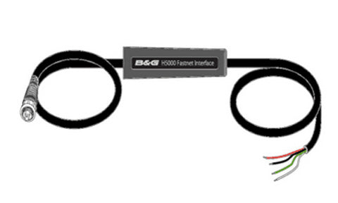 B&G 000-13323-001 H5000 Fastnet interface upgrade for H3000 system, black cable with a grey in-line B&G module