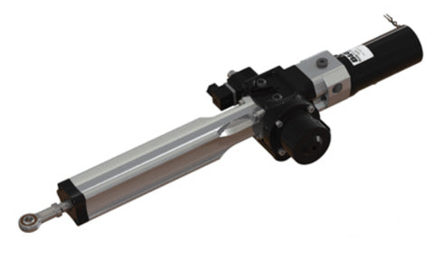 B&G Simrad 000-13902-001 T0 hydraulic linear drive 12 V up to 9,000 kg displacement, long steel drive with a black motor
