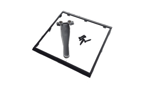 B&G 000-13950-001 Triton 2 and Simrad IS42 install kit with edge bezel, black frame, grey stalk bracket and screws