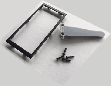 B&G 000-13952-001 Triton2 pilot and Simrad OP12 installation kit, black frame, grey stalk bracket and three screws