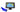 Lowrance Elite-7 Ti2 000-14636-001 chartplotter with blue map display beside the blue HDI transducer