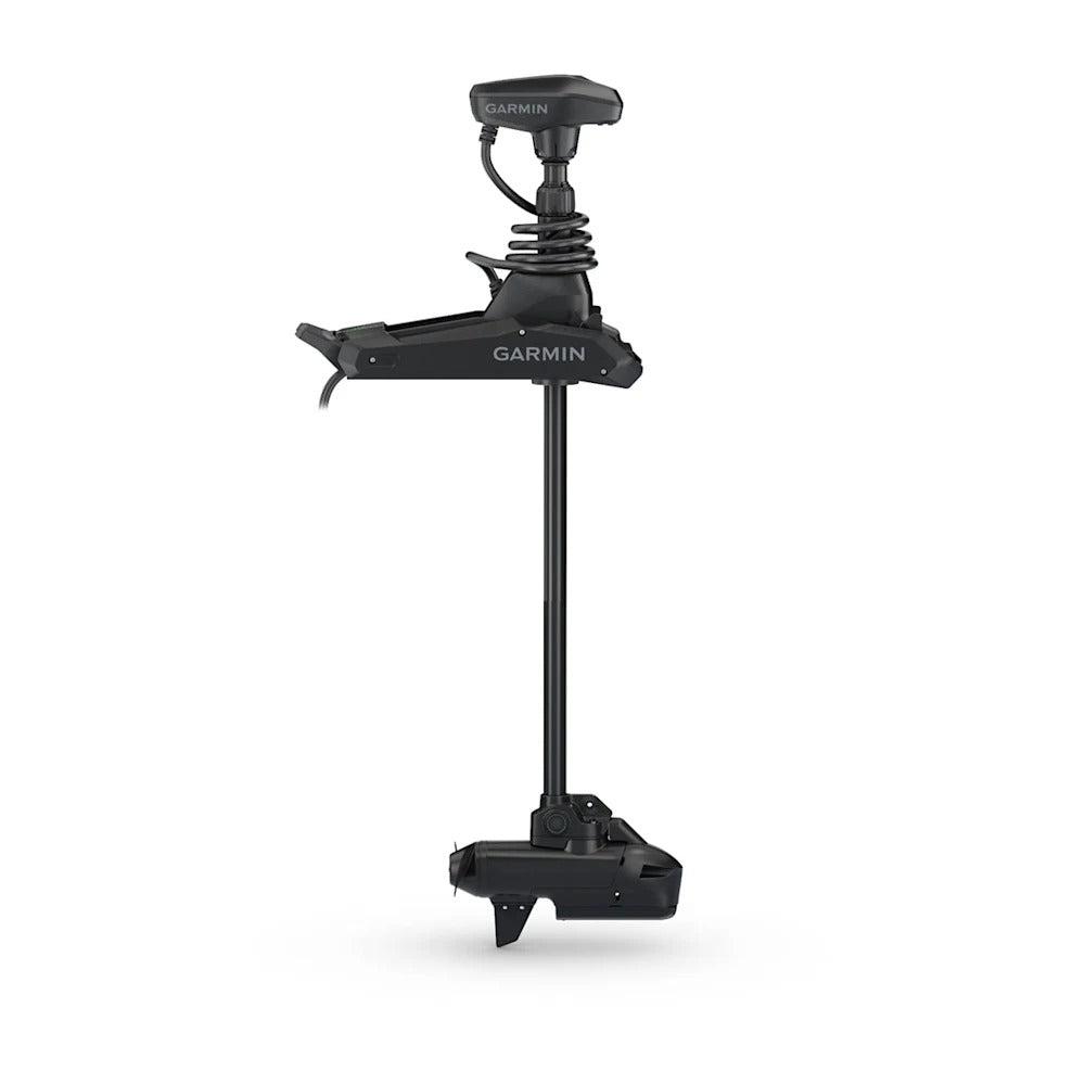 Garmin Force Kraken 010-02573-30 black 48 inch trolling motor, full-length view of shaft and motor head