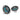JL Audio M3 010-03067-00 7.7in marine speakers with LED and grey sport grille, pair lit aqua