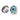 JL Audio M6 010-03074-00 7.7in marine speakers with LED and white sport grille, pair, one lit aqua