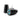 JL Audio M6 010-03088-00 enclosed tower speakers 7.7in with RGB LED, black pods with titanium grille lit aqua