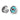 JL Audio M6 010-03095-00 8.8in marine speaker pair with LED and white sport grille, one lit aqua