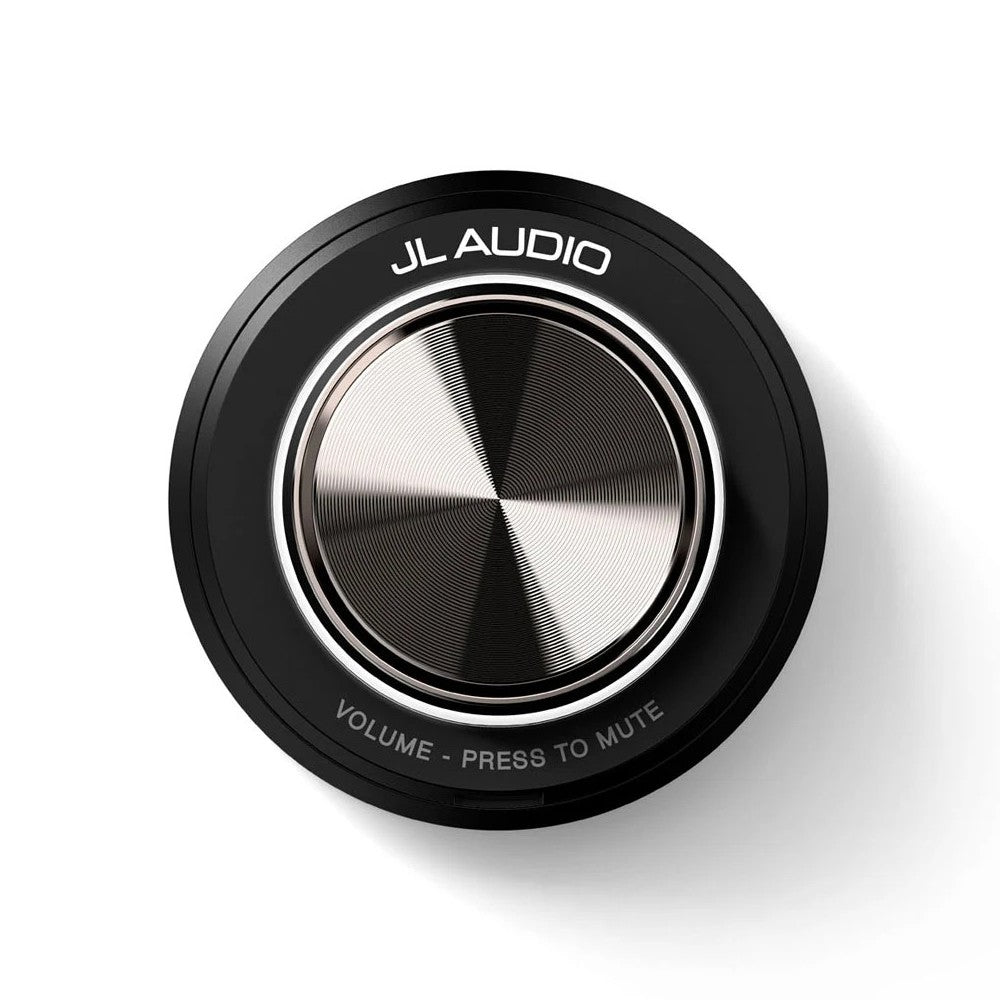 JL Audio 010-03134-00 volume controller for MediaMaster source unit, black round knob with metal face