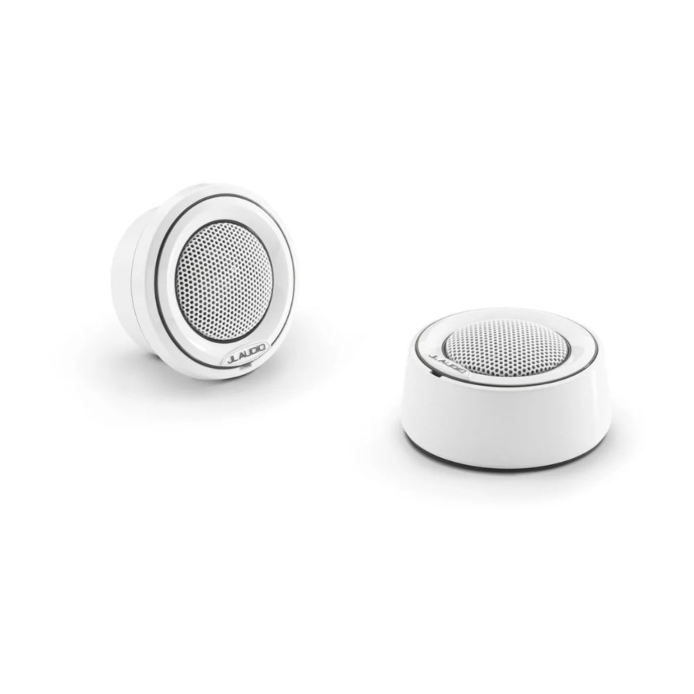 JL Audio M6 010-03379-00 marine component tweeter 1in with white mounting cups, two tweeters