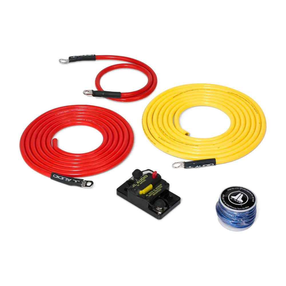 JL Audio 010-13417-00 premium power connection kit 10 ft, red and yellow cables, circuit breaker and terminals