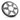 Fusion Apollo 010-13291-00 7.7in sports grey speaker grille, single angled view of the spoked cover