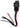 Universal lamp relay, ULR, black relay with a wiring harness of red, blue, black and white wires