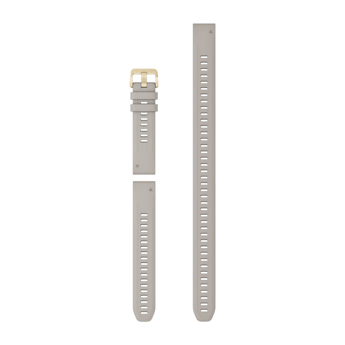 Garmin QuickFit 20 dive watch bands 010-13027-00 in Tundra silicone, extender pieces from the three-piece set