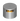 Lopolight NL301-113 silver 135° yellow towing light, side view with lit amber lens in the cylinder