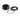 Garmin GA 38 010-12017-30 antenna in black, dome with black mounting ring and thin black O-ring