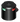Lopolight NL201-005-B TB black tricolour light on tall IP68 base, red and green lenses and side connector visible