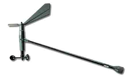 B&G 213-00-002 213 masthead unit, dark wind vane and wind cups on a long arm, shown on a white background