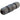 Raymarine 4115028 waterproof Ethernet RJ45 coupler, large view of a black cylinder with two ribbed end nuts