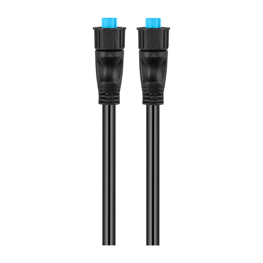Garmin BlueNet 010-12528-30 marine network cable 6 ft, black lead with two round plugs with blue inserts