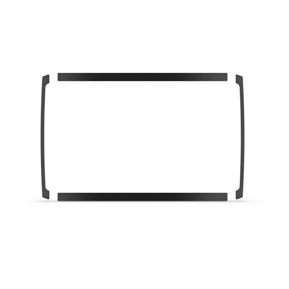 Garmin 010-12672-01 flush mount kit for Echomap Plus 7Xcv and 7Xsv, thin black rectangular gasket pieces