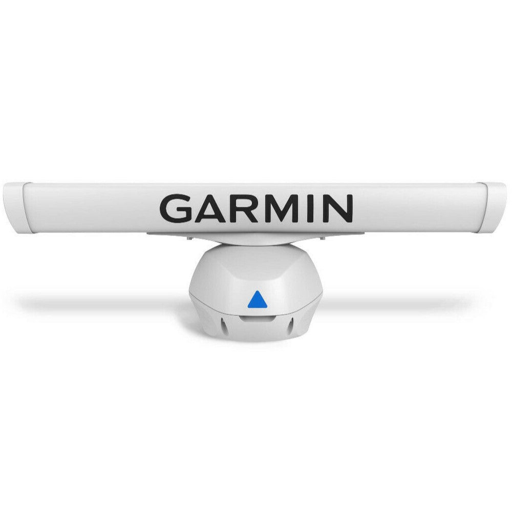 Garmin GMR Fantom 254 K10-00012-21 white open array radar, front view of bar on round pedestal