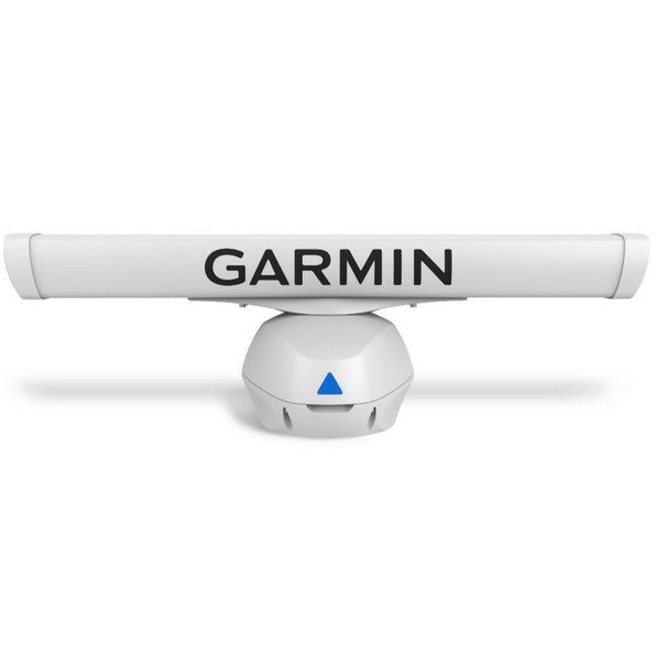 Garmin GMR Fantom 254 K10-00012-21 white open array radar, front view of bar on round pedestal