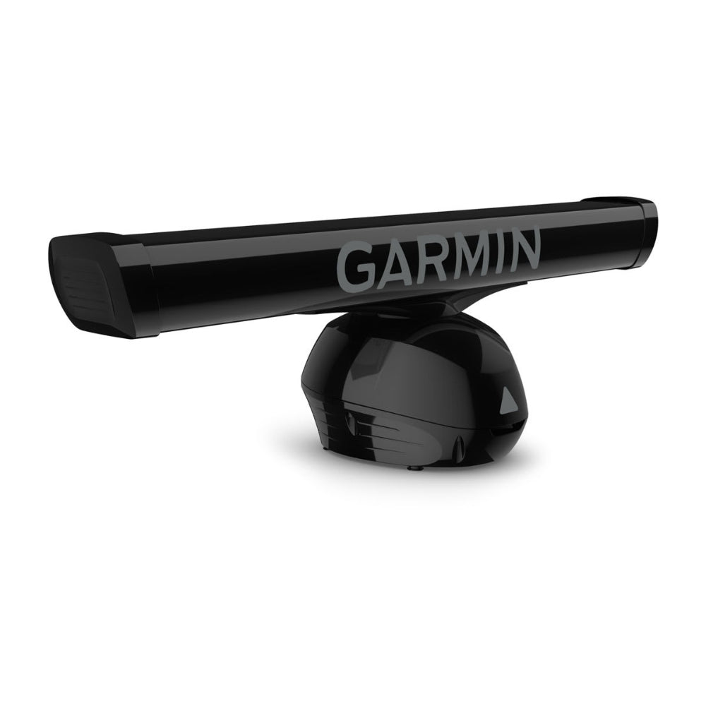 Garmin GMR Fantom 124 K10-00012-32 black open array radar, front view of bar and pedestal