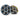 Fusion Apollo 010-02918-23 8.8in LED marine speakers with sports grille, grey pair lit blue and amber