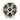 Fusion SP-SL10SPW Apollo 010-02918-41 10in LED marine subwoofer, white grille with amber lit ring, front view