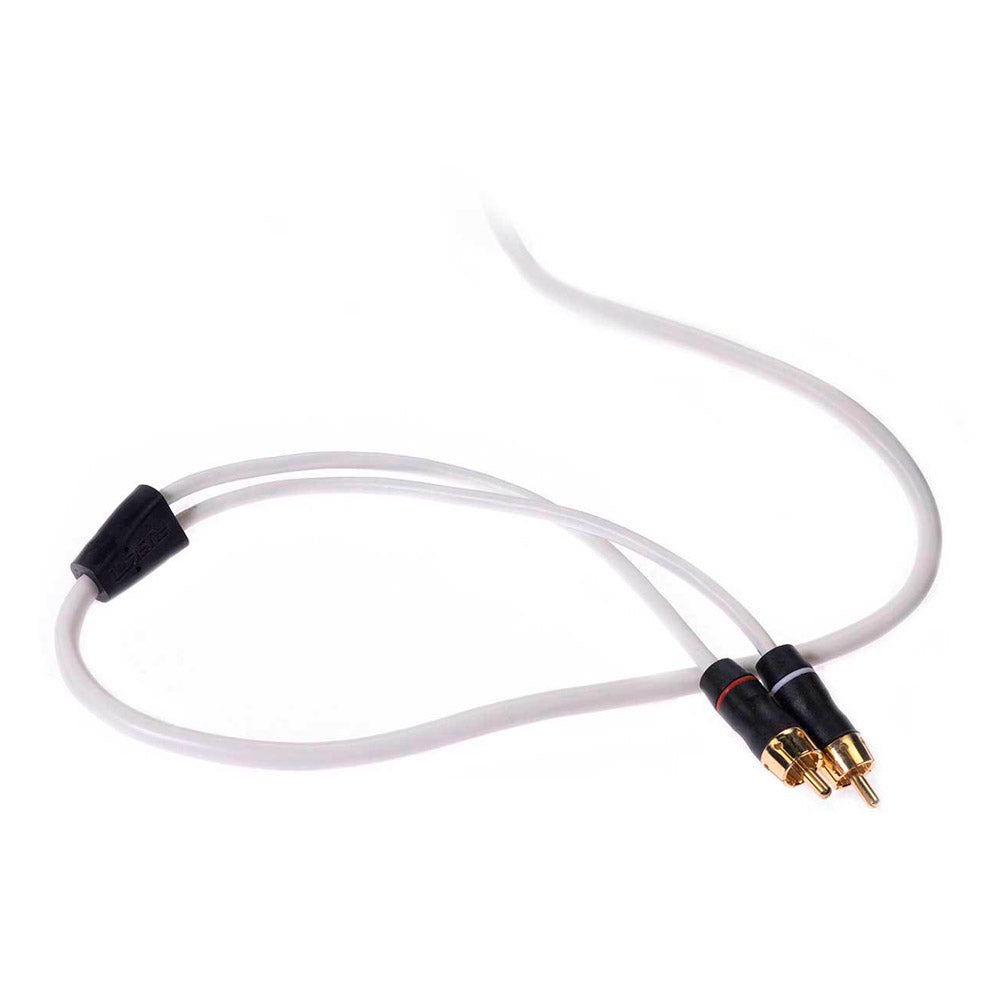 Fusion MS-CBRCA3.5 010-12753-20 white RCA cable, looped lead with gold plugs and a splitter joint