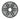 Fusion Apollo 010-13294-10 12in shielded grey subwoofer grille, front view of hex centre and mesh