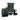 Tacx resistance unit assembly S2240.04, dark green unit with the cooling vents and flywheel on the right