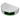 Lopolight NL301-001-WH white ceramic-coated starboard sidelight, green LED lit, three-quarter view on black