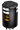 Lopolight NL301-113ST+112G2ST-B black stack of double white 360° lenses over double amber towing lenses