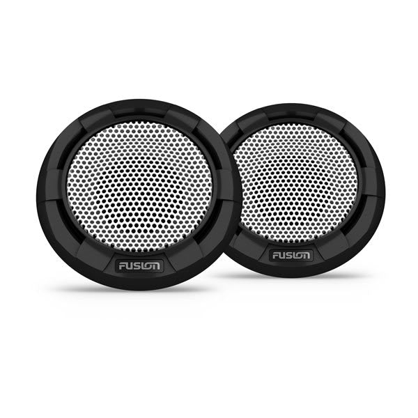 Garmin Fusion Signature Series 3i component tweeters 010-02796-30, black pair with mesh grilles shown together