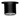 Lopolight NL400-082-74-B black ribbed spreader light seen from the side, wide top flange and clear lens below