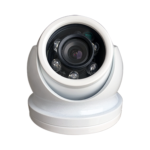 Iris IRIS066 4-in-1 HD mini dome camera 00004-002, white 3.6 mm lens, shown as white dome, IR LEDs
