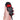 Raymarine A80289 RayMic for Ray60, Ray70, Ray90 and Ray91 VHF, black handset held in a hand with a red screen
