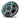 Fusion Apollo 010-02918-23 8.8in LED marine speaker, grey sports grille with aqua lit ring, front view