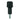 Tacx star knob S0020, black ribbed knob with a threaded steel stud shown upright on white