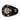Fusion Signature Series 3 010-02439-00 7.7in black wake tower speaker, front view lit amber