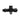 Garmin NMEA 2000 inline terminator male 010-11096-00, side view of black T with threaded ends