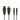 Garmin 010-12234-07 transducer adapter cable, close view of blue and orange threaded plugs and two black leads