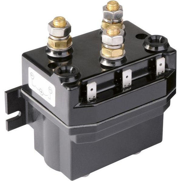 Quick FTT631512000B00 T6315-12 contactor unit 12 V 150 A IP66, black relay box with brass studs and tabs