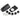 Scanstrut DS-H10-BLK horizontal cable seal parts: black housing, base plate, four rubber bungs and screws