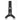 Scanstrut RL-508 black ribbed strap clamp mount with white tabs, front view