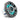 JL Audio M6 10 inch marine subwoofer 010-03087-00, titanium sport grille with cyan LED lighting, angled front view