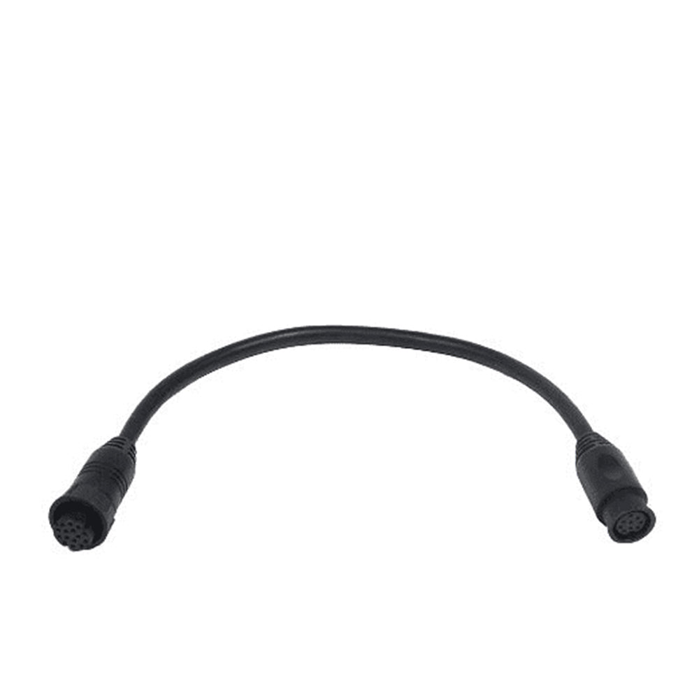 Raymarine A80560 MinnKota transducer to Element HV adaptor cable, short black lead with a round plug at each end