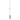 Raymarine A80590 AIS5000 VHF antenna, tall slim white whip antenna with a break mark and a clamp base